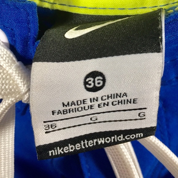 Nike Blue Swim Shorts Mens Sz 36 - Picture 3 of 5